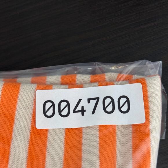 Free People Classic Striped Oversized Crewneck Womens XL Sweater Orange NEW - Picture 13 of 13